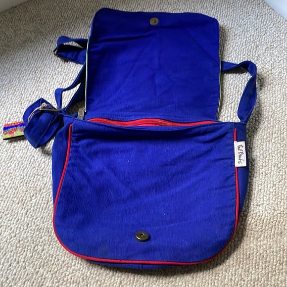 Paul Brent flamingo royal blue shoulder bag with adjustable straps 12” by 9”. - Picture 5 of 7